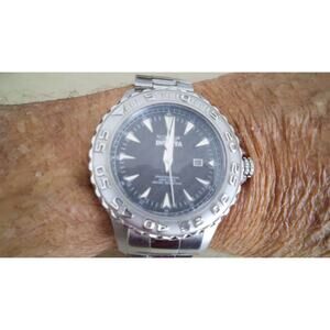 Invicta Pro Diver 12554 Mens Watch Silver Stainless Steel Carbon Fiber Dial 200M